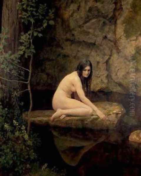 The Water Nymph Oil Painting by John Maler Collier