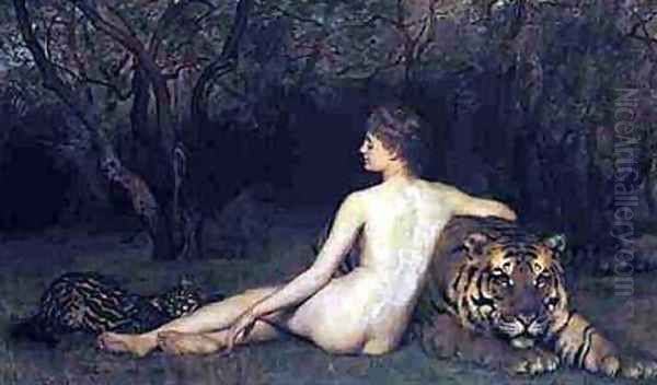 Circe Oil Painting by John Maler Collier