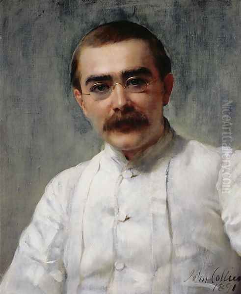 Rudyard Kipling (1865-1936), 1891 Oil Painting by John Maler Collier