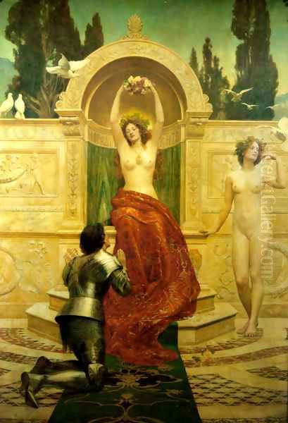 In the Venusburg (Tannhauser), 1901 Oil Painting by John Maler Collier