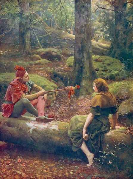 In the Forest of Arden Oil Painting by John Maler Collier