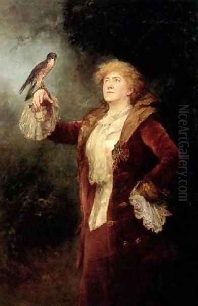 Ellen Terry as Lucy Ashton Oil Painting by John Maler Collier