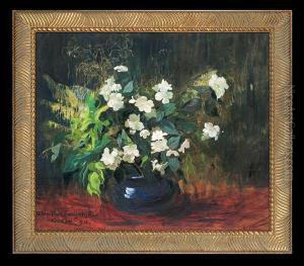 Jasmines Oil Painting by Stanislaw Ignacy Fabijanski Poraj