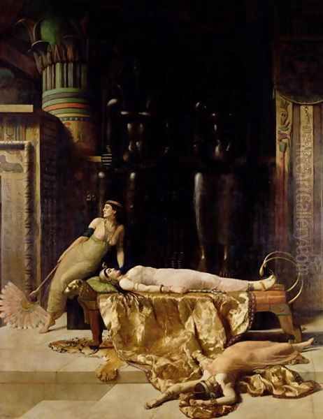 The Death of Cleopatra Oil Painting by John Maler Collier