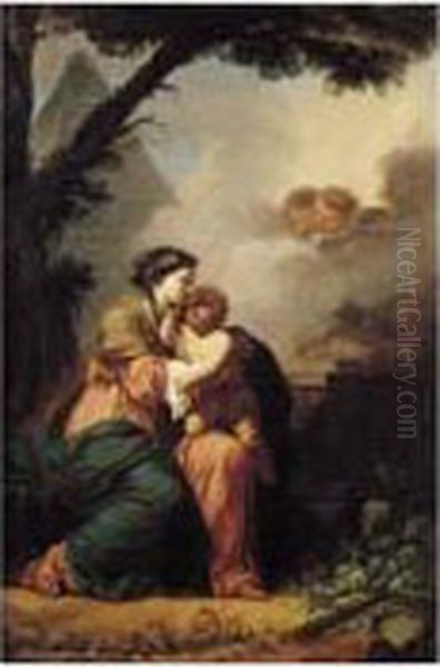 Vierge Et Enfant Oil Painting by Francois-Xavier Fabre