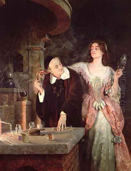 The Laboratory, 1895 Oil Painting by John Maler Collier