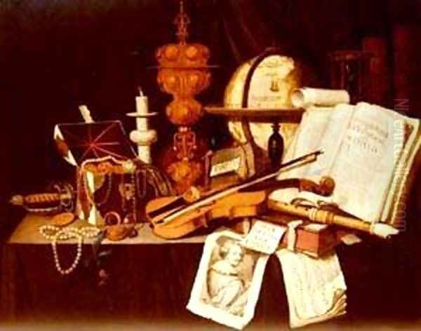 Vanitas Still Life Oil Painting by John Maler Collier