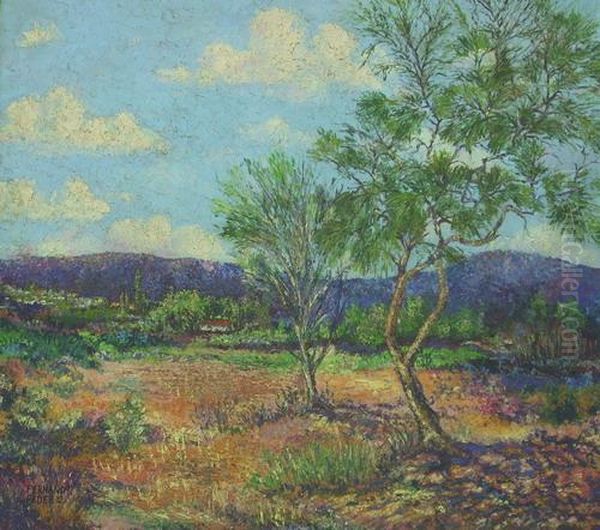 Paisaje De Loza Corral Oil Painting by Fernando Fader