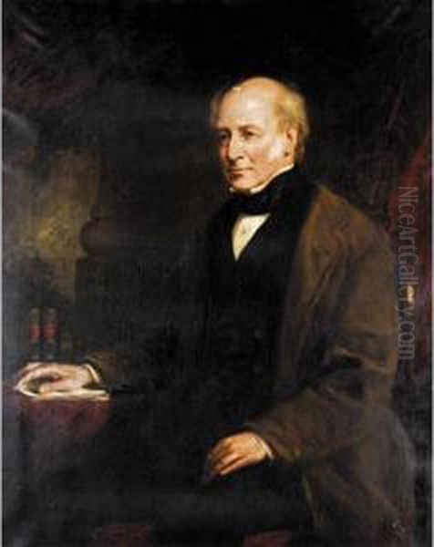 Portrait Of James Drummond (1788-1857) Oil Painting by James Jnr Faed