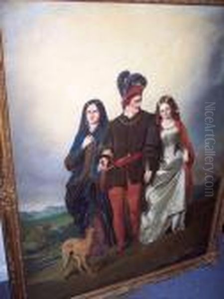 Miranda And Dorothea Oil Painting by John Faed