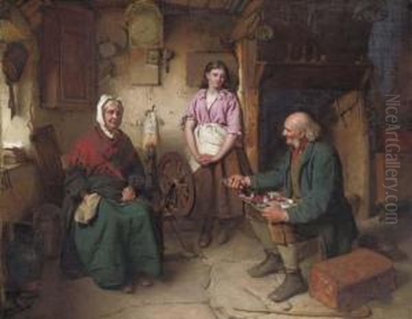 The Pedlar Oil Painting by John Faed