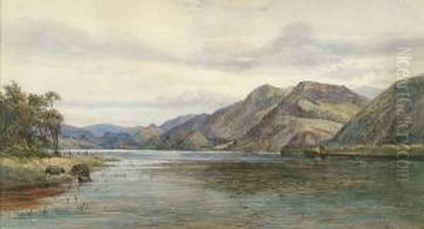 Bassenthwiate Lake, Cumbria Oil Painting by James Fahey