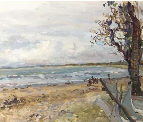 Kuta Beach, Bali Oil Painting by Carl Fahringer