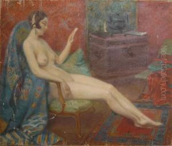 Le Modele Chinois Oil Painting by Abel Jules Faivre