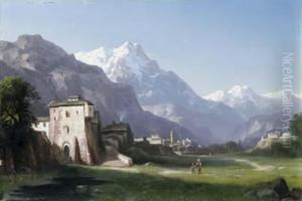 Nel Canavese Oil Painting by Giuseppe Falchetti