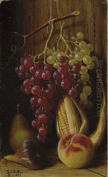 Natura Morta Con Frutta Oil Painting by Giuseppe Falchetti