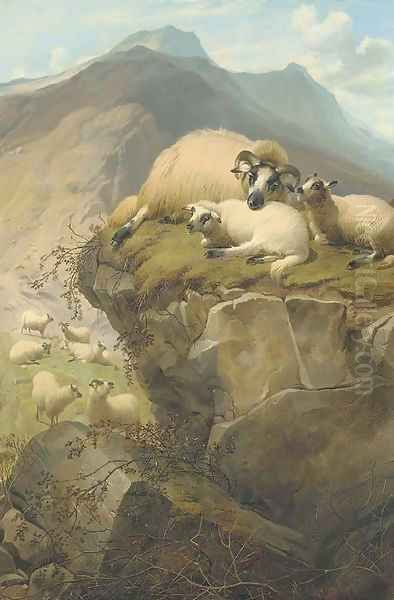 From a sketch in Skye Oil Painting by Thomas Sidney Cooper