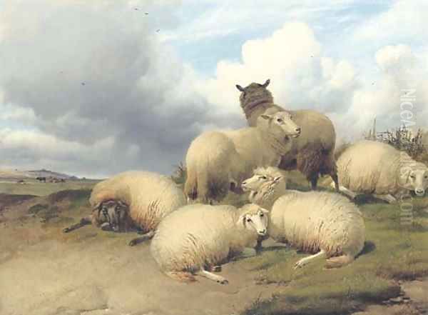 Before the Storm Oil Painting by Thomas Sidney Cooper