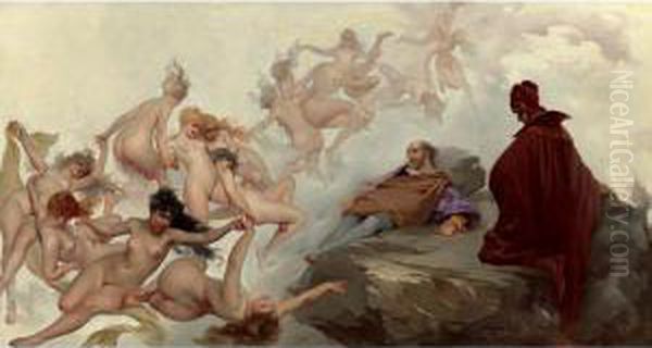 Le Reve De Falero Oil Painting by Luis Ricardo Falero