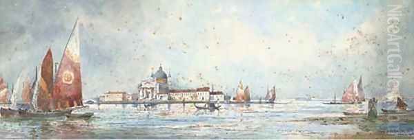 Church of the Redentore, Venice Oil Painting by Thomas Sidney Cooper