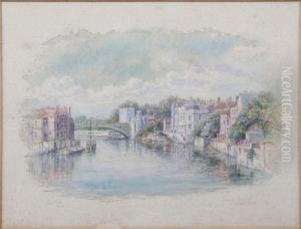 Kendal Bridge Oil Painting by George Fall