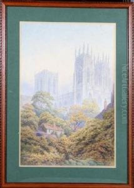 York Minster Oil Painting by George Fall