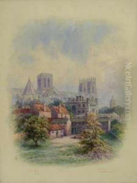 Deanery Minster York Oil Painting by George Fall