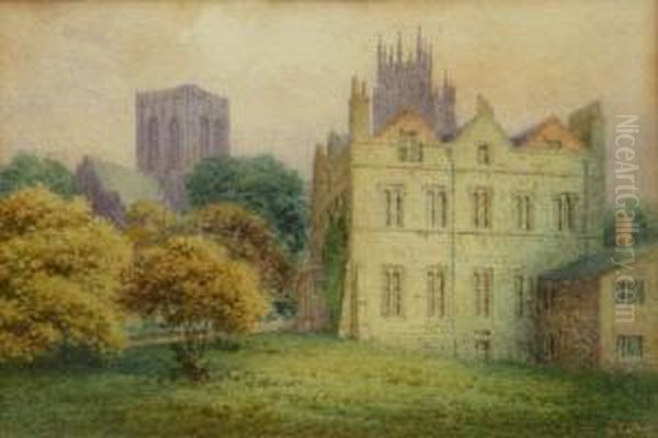 York With The Minster In The Background Oil Painting by George Fall