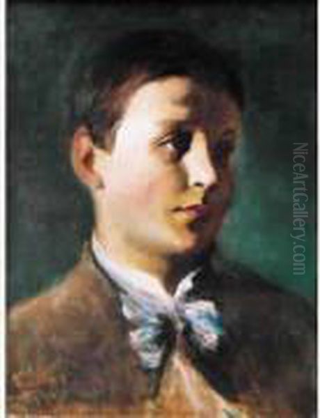 Portrait D'homme Oil Painting by Louis-Clement Faller