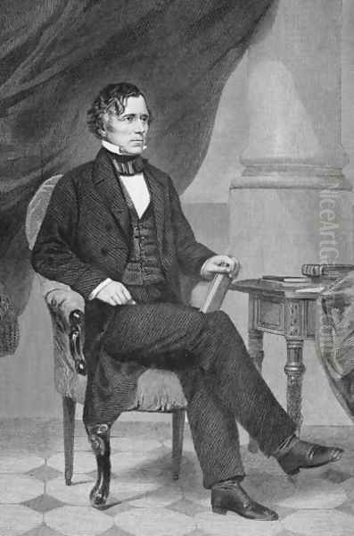 Portrait of Franklin Pierce (1804-69) Oil Painting by Alonzo Chappel