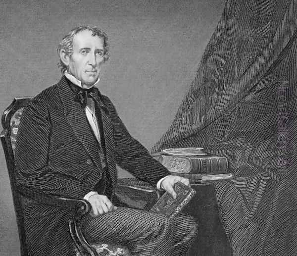 Portrait of John Tyler (1790-1862) Oil Painting by Alonzo Chappel