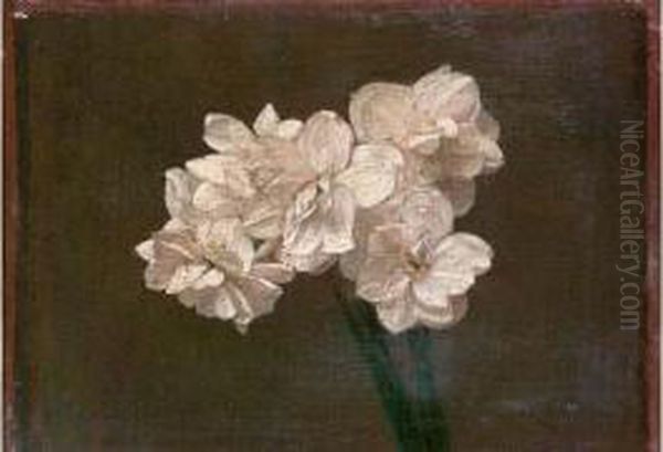 Narcisses Oil Painting by Victoria Dubourg Fantin-Latour