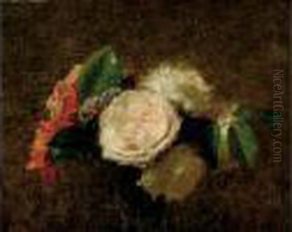 Bouquet Printanier Oil Painting by Victoria Dubourg Fantin-Latour