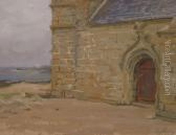 Kerk Aan De Kust Oil Painting by Edgard Farasyn