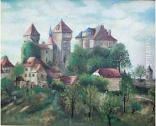 Chateau Fort Oil Painting by Pierre Farge