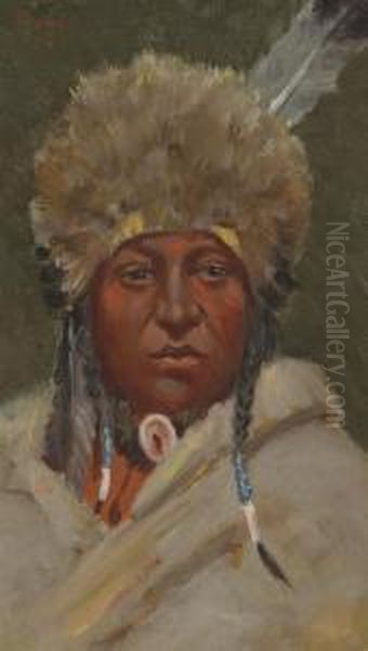 Chief Little Bear Oil Painting by Henry Farny