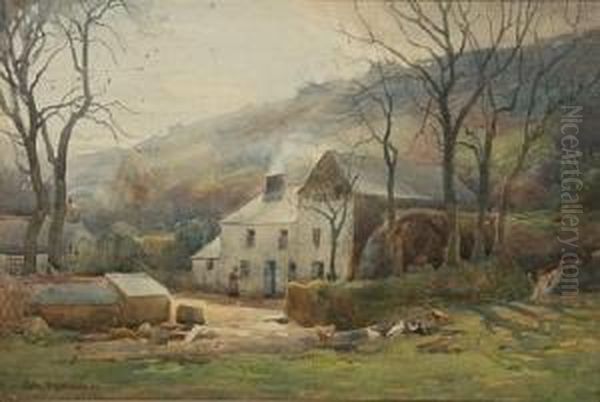 Clapper Mill, Lamorna. Oil Painting by John Farquharson