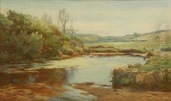 Penrose Pond,land's End Oil Painting by John Farquharson