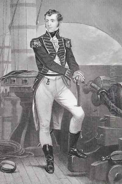 Portrait of Stephen Decatur (1779-1820) Oil Painting by Alonzo Chappel