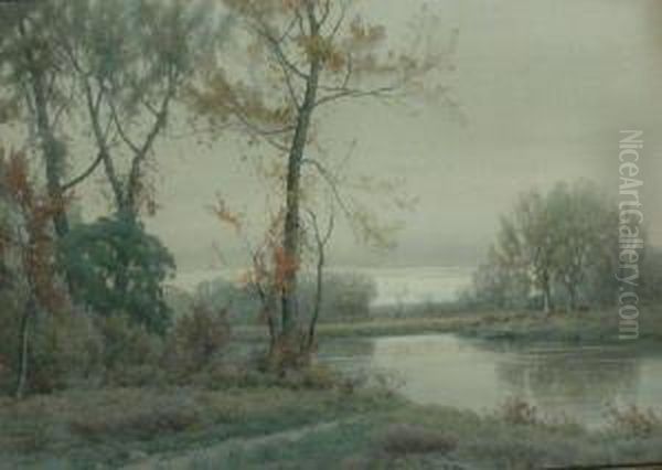 Autumn Afternoon Oil Painting by Henry Farrer