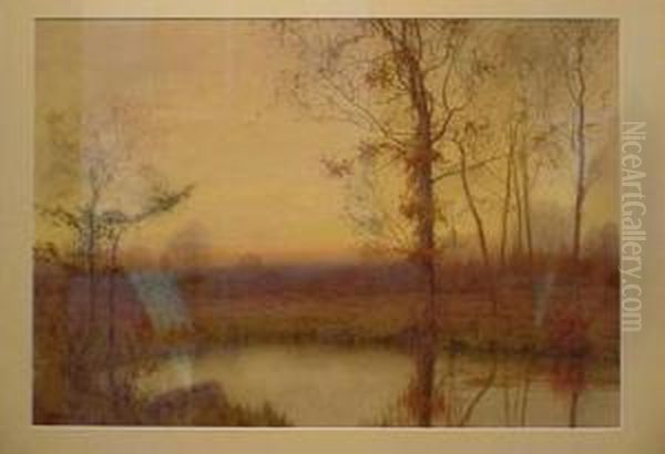 Wetlands Oil Painting by Henry Farrer