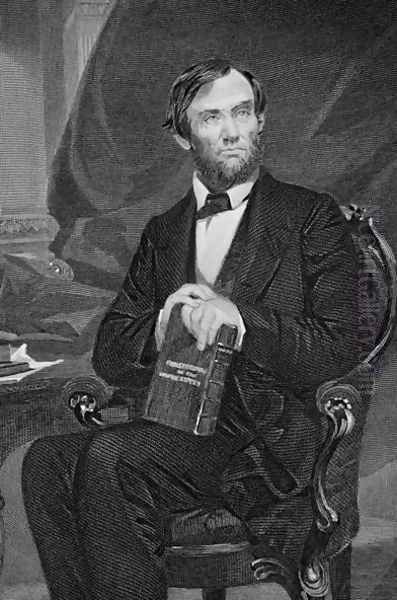 Portrait of Abraham Lincoln (1809-65) 2 Oil Painting by Alonzo Chappel