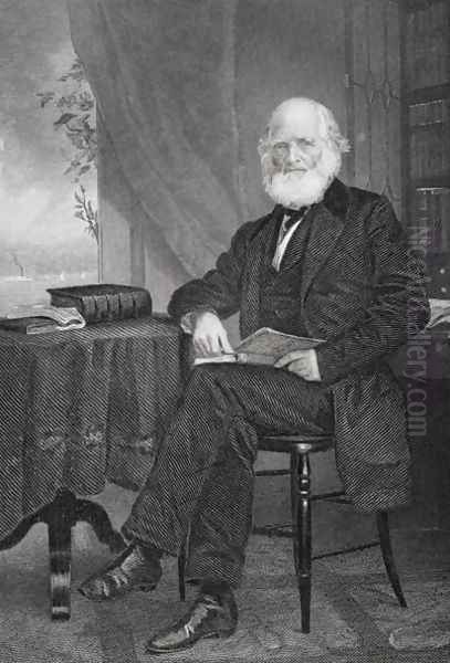 William Cullen Bryant (1794-1878) Oil Painting by Alonzo Chappel