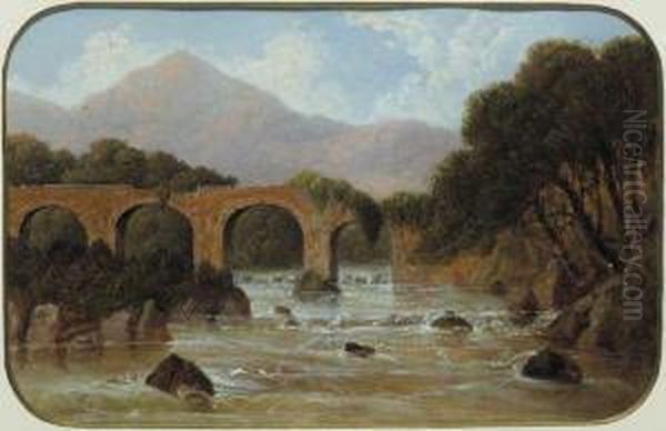 Cromwell's Bridge Oil Painting by John Faulkner