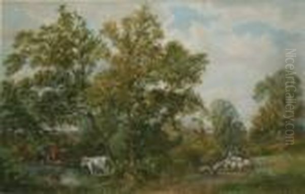 Near Kenilworth, Warwickshire Oil Painting by John Faulkner