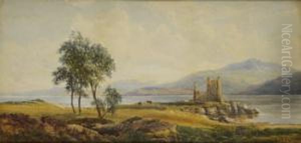 On The Banks Of Lough Corrib Oil Painting by John Faulkner