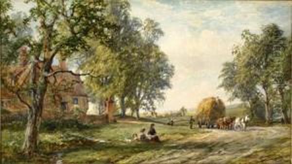 At Pinner, Middlesex Oil Painting by John Faulkner