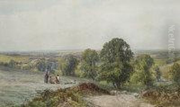 Near Standish, Warwick Oil Painting by John Faulkner