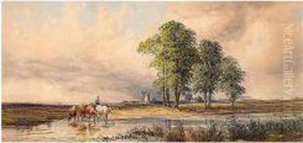 Near Birmingham Oil Painting by John Faulkner