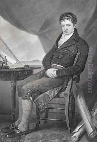 Portrait of Robert Fulton (1765-1815) Oil Painting by Alonzo Chappel